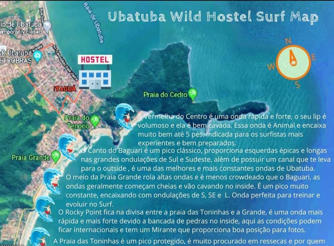 Ubatuba Wild Surf Hostel Exterior foto